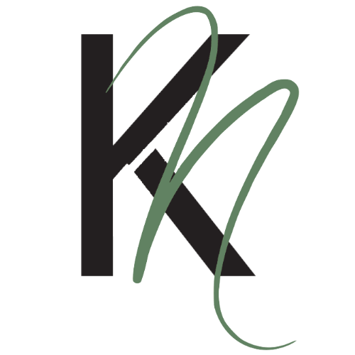 KN in green and black